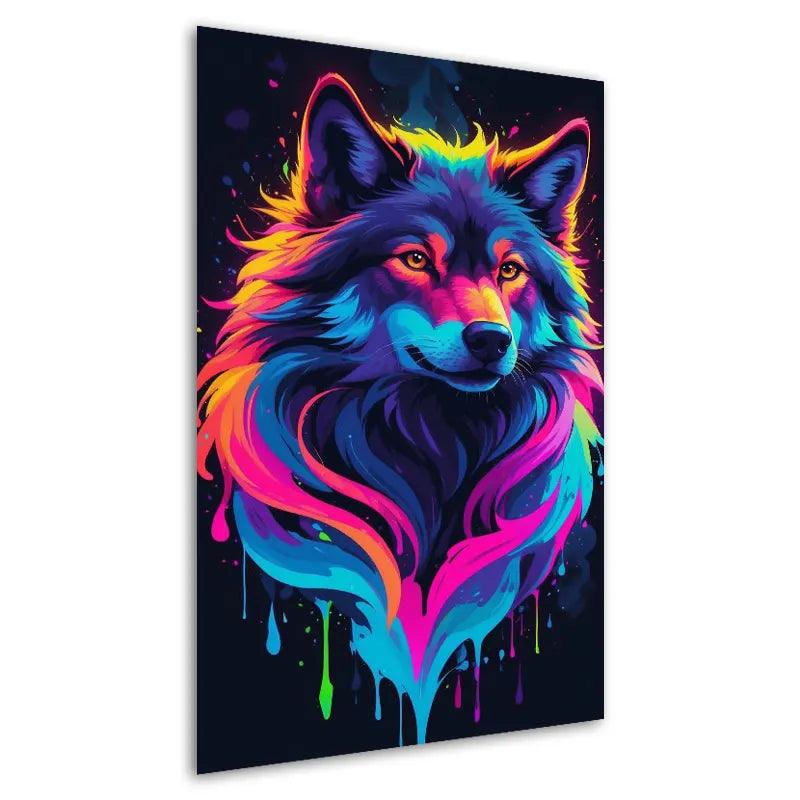 Cuadro Decorativo Moderno Lobos 1 - 70 x 40 Cm - Cuadros Colombia