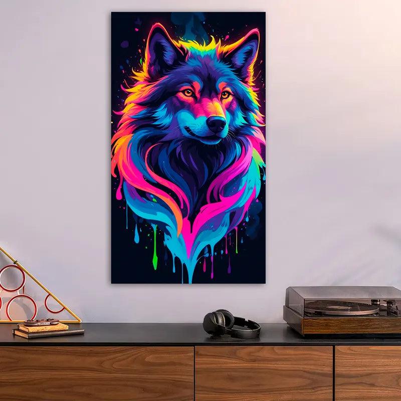 Cuadro Decorativo Moderno Lobos 1 - 70 x 40 Cm - Cuadros Colombia