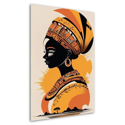 Cuadro Decorativo Moderno Afro 1 - 70 x 40 Cm