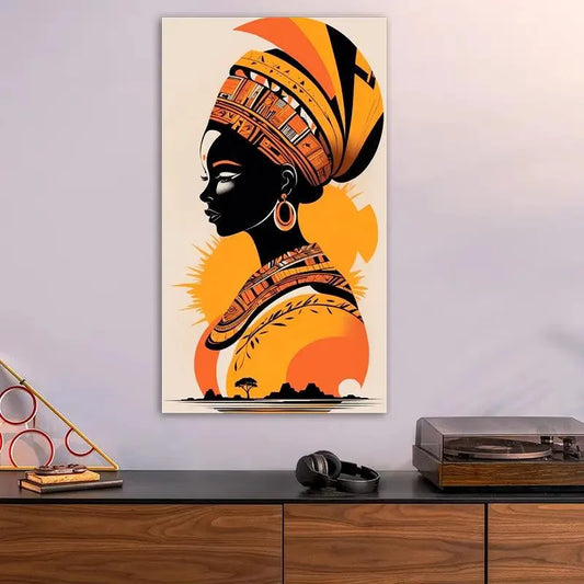 Cuadro Decorativo Moderno Afro 1 - 70 x 40 Cm