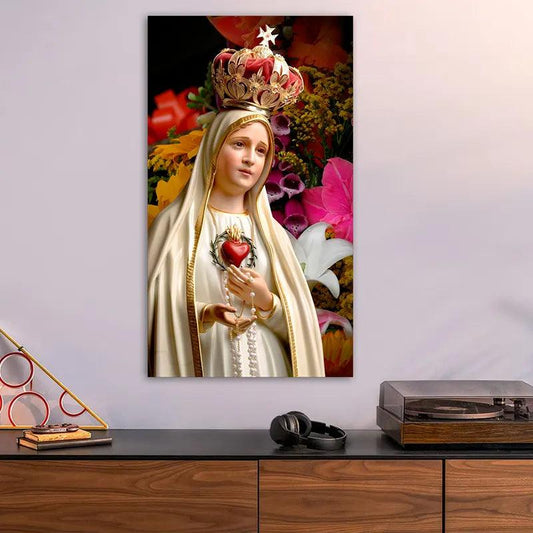 Cuadro Decorativo Moderno Religioso Virgen de Fátima 4 - 70 x 40 Cm - Cuadros Colombia